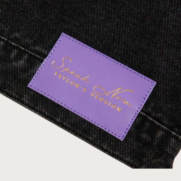 New Taylor Swift Speak Now Taylor's Version Firework Jacket Black Denim Jacket - Picture 12 of 16